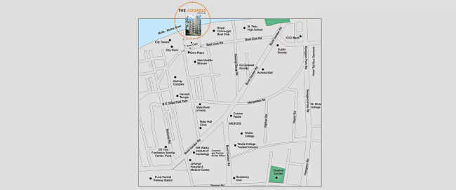 Panchshil The Address Sangamvadi - Location Map