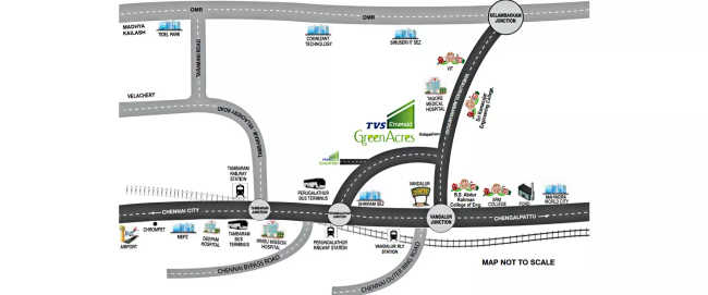 TVS Green Acres Perungalathur - Location Map