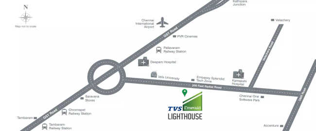 TVS Light House Kovilambakkam - Location Map