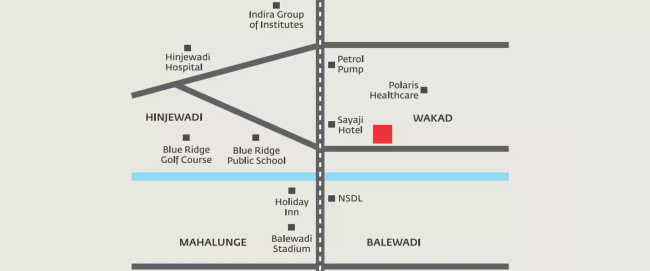 Vilas Javdekar Prudentia Wakad - Location Map