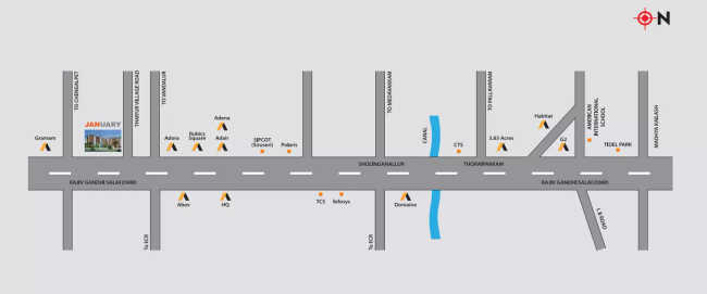 Akshaya January Thaiyur - Location Map