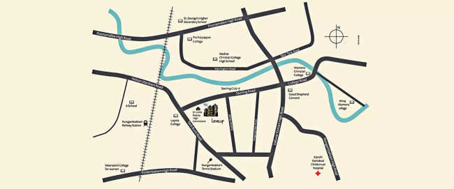 Akshaya Levelup Nungambakkam - Location Map