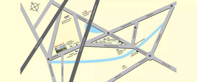 Akshaya Republic Kovur - Location Map