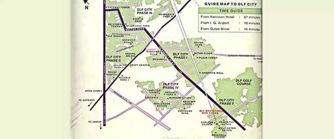 DLF Trinity Towers Sector 53 - Location Map