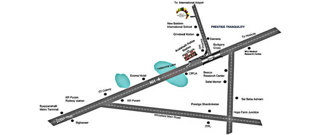 Prestige Glenwood Bommenahalli - Location Map