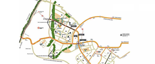 DLF The Skycourt Sector 86 - Location Map