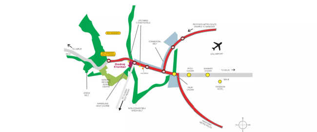 Godrej Frontier Sector 80 - Location Map