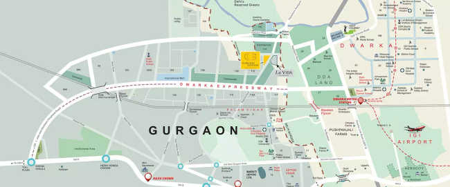 Tata La Vida Sector 113 - Location Map