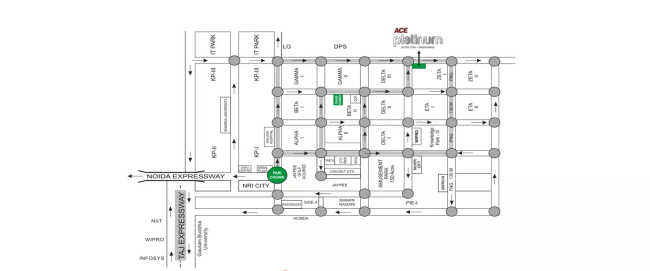 Ace Platinum Sector Zeta I Greater Noida - Location Map