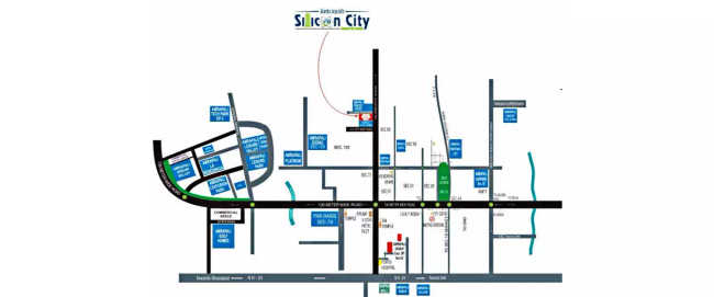 Amrapali Silicon City Sector 76 - Location Map