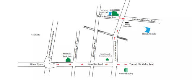 Kolte Patil Mirabilis Krishnarajapura - Location Map