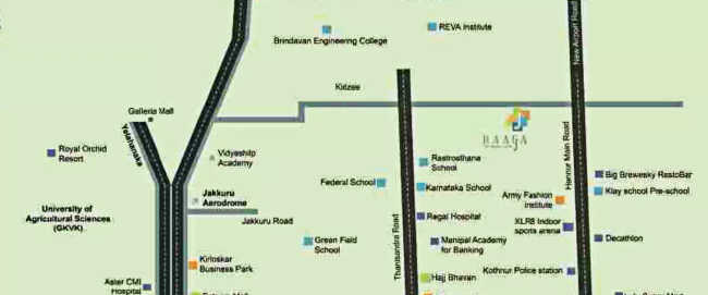 Kolte Patil Raaga Yerappanahalli - Location Map