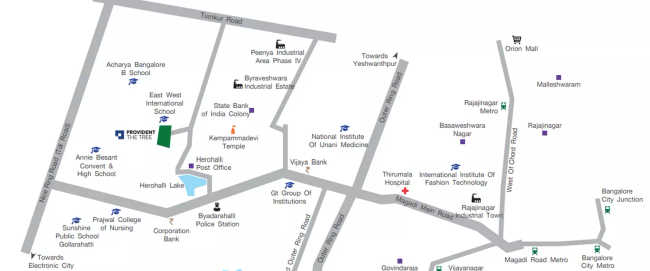 Provident The Tree Herohalli - Location Map