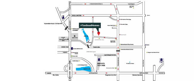 Provident Toogoodhomes Yelahanka - Location Map