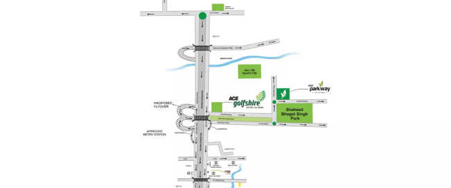 Ace Golfshire Sector 150 - Location Map