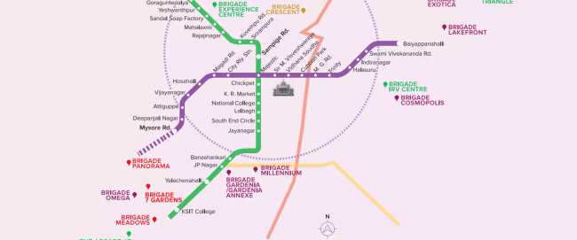 Brigade Gardenia JP Nagar - Location Map