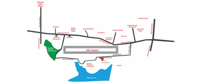 Paranjape Wind Fields Hebbal - Location Map