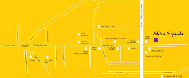 Puranik Aldea Baner - Location Map