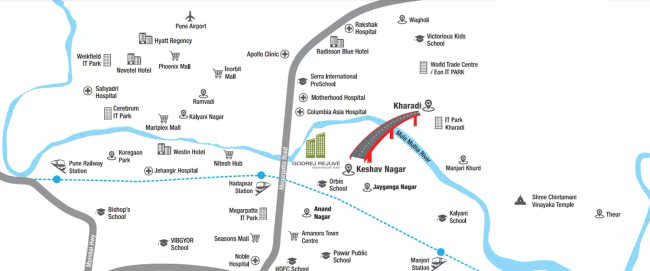 Godrej Rejuve Mundhwa - Location Map