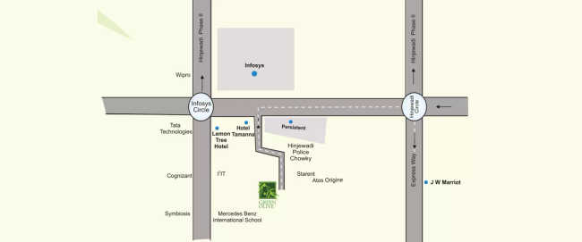 Kolte Patil Green Olive Hinjewadi - Location Map