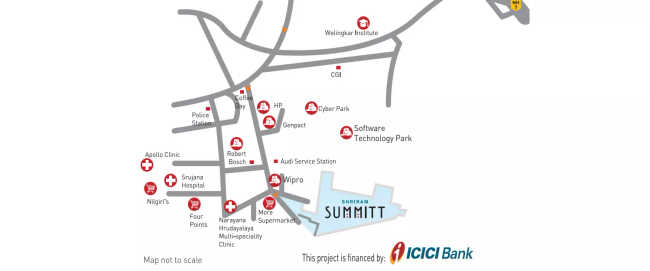 Shriram Summitt Electronic City - Location Map