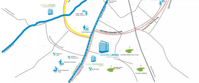 Godrej Aria Sector 79 - Location Map