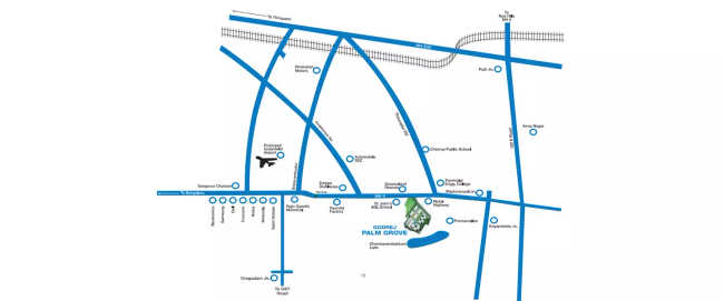 Godrej Palm Grove Chembarambakkam - Location Map