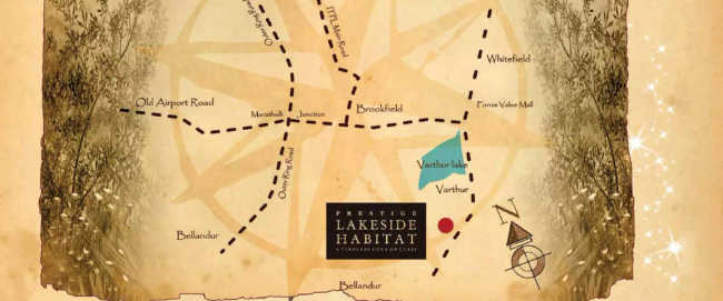 Prestige Lakeside Habitat Whitefield - Location Map