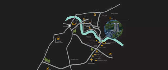 One Oak Eden Gomti Nagar - Location Map