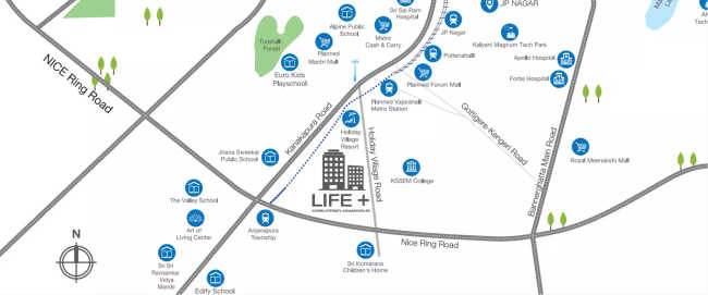 Godrej Eternity Mallasandra - Location Map