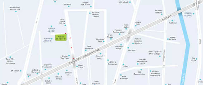 Rohan Leher III Baner - Location Map