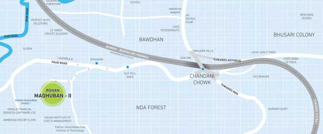 Rohan Madhuban II Bavdhan - Location Map