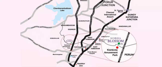 Sobha Blossom Perungalathur - Location Map
