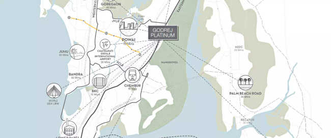 Godrej Platinum Vikhroli - Location Map