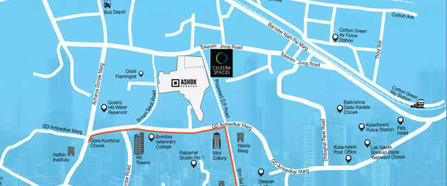 Peninsula Celestia Sewri - Location Map