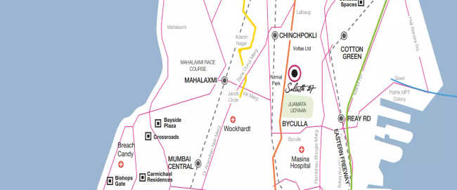 Peninsula Salsette 27 Byculla - Location Map