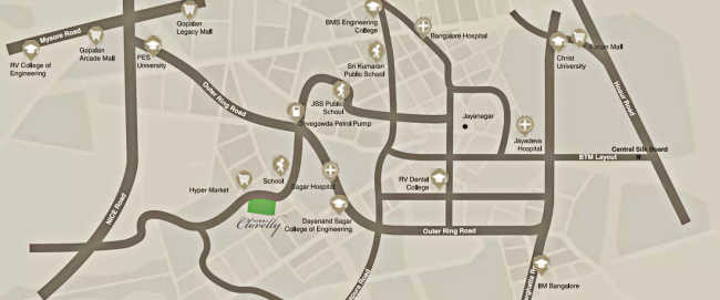 Sobha Clovelly Uttarahalli - Location Map