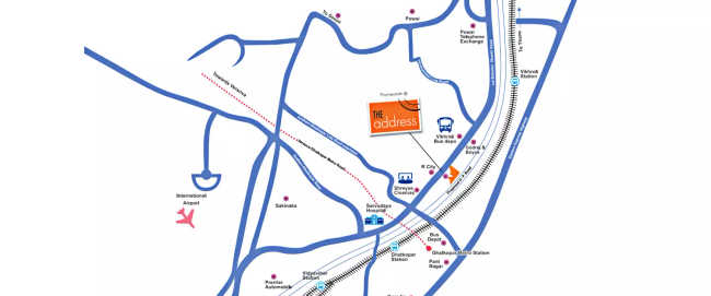 Wadhwa The Address Ghatkopar - Location Map