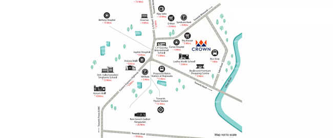Lodha Quality Homes Majiwada - Location Map