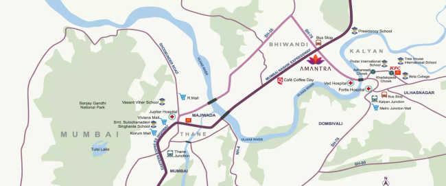 Tata Amantra Kalyan - Location Map