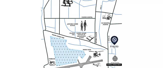 Chandak Insignia Vile Parle - Location Map