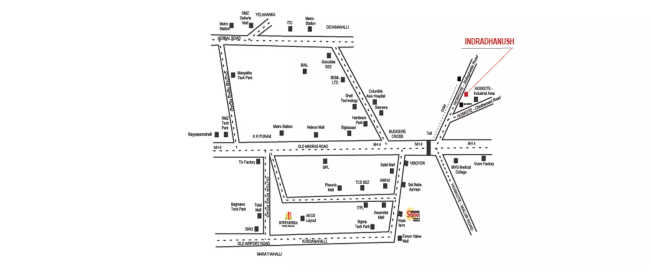 Sowparnika Indradhanush Hoskote - Location Map