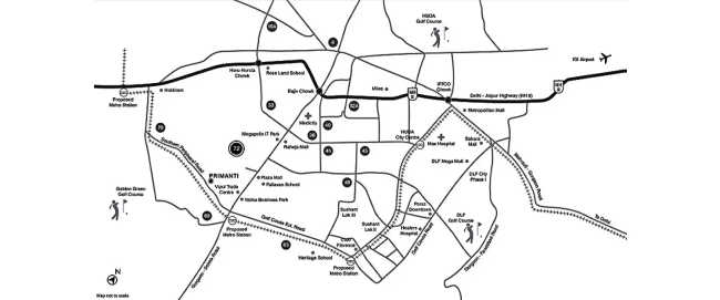 TATA Primanti UberLuxe Sector 72 - Location Map