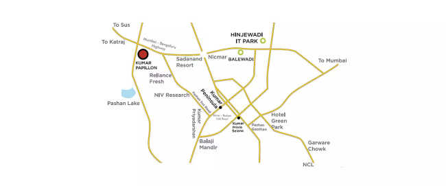 Kumar Papillon Pashan - Location Map