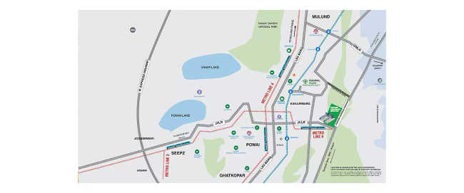 Runwal Sunflower Kanjurmarg - Location Map