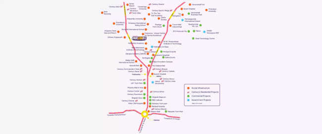 Century Liva Yelahanka - Location Map
