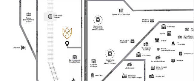 Raymond Invictus by GS Bandra - Location Map