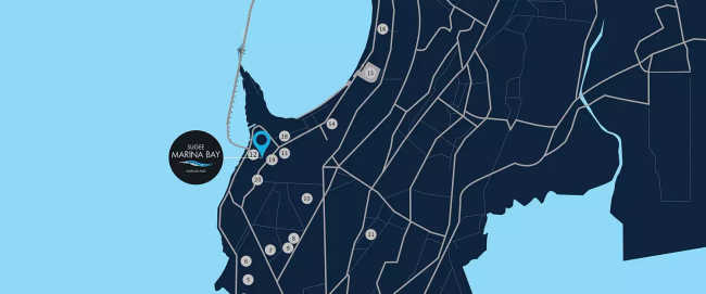 Sugee Marina Bay Worli - Location Map