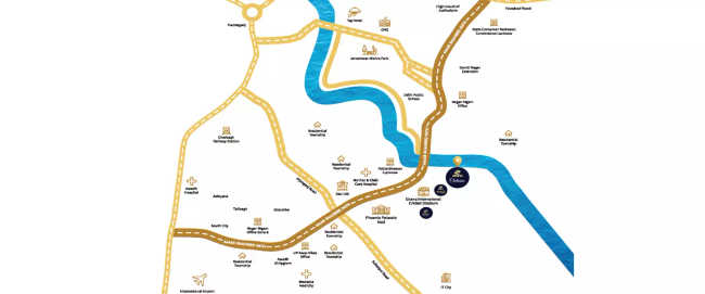 Ekana Ontario Gomti Nagar - Location Map