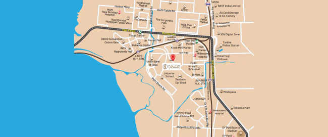 Kamdhenu One True Upgrade Sanpada - Location Map